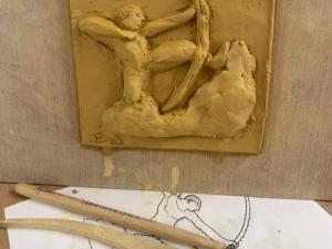 Photo de gravure d'Héraklès archer