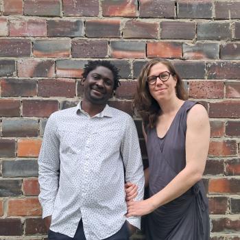 Photo de Solange et Désiré Sankara, gestionnaires de la Tuilerie de Bezanleu